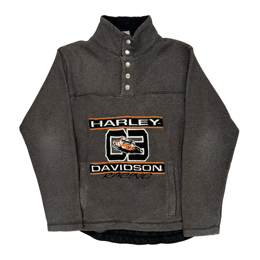 Age 11-12 Harley Davidson Fleece - Medium Grey Polyester