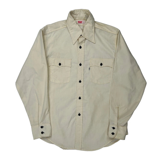 Levis Shirt - Large Cream Cotton Blend