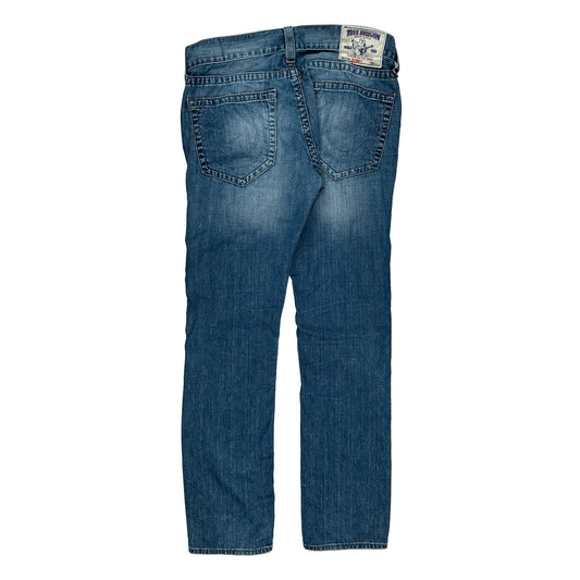 True Religion Skinny Fit Jeans - 37W 33L Blue Cotton