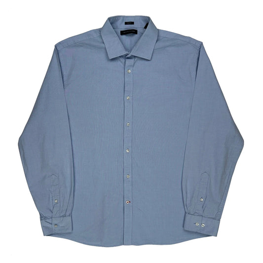 Vintage Tommy Hilfiger Slim Fit Shirt - XL Blue Cotton