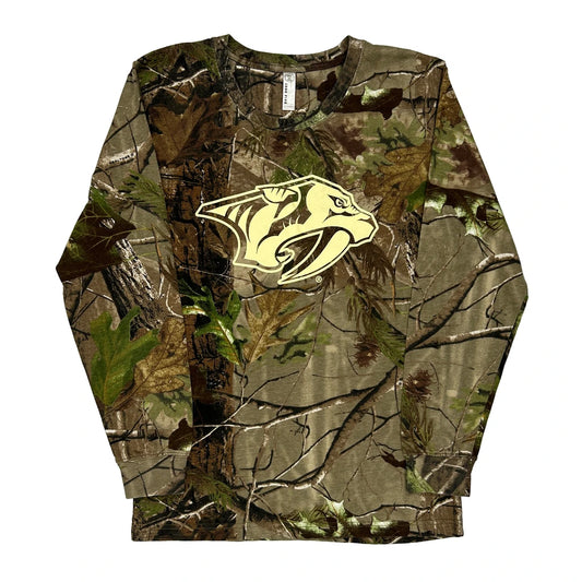 Nhl Unbranded Camo Long Sleeve T-Shirt - Small Camo Cotton