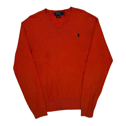 Polo By Ralph Lauren Jumper - Small Orange Cotton
