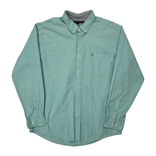 Vintage Tommy Hilfiger Shirt - XL Green Cotton
