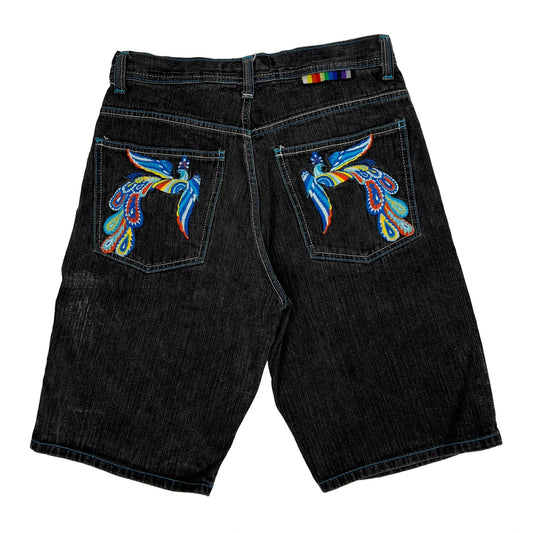 Unbranded Denim Shorts - 32W 10L Multicoloured Denim