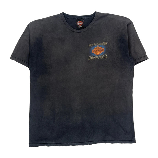 Bahamas Harley Davidson Graphic T-Shirt - XL Black Cotton