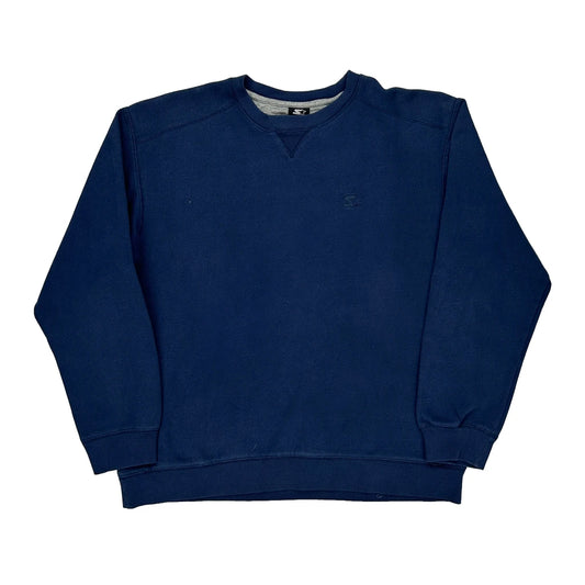 Starter Sweatshirt - Medium Blue Cotton Blend
