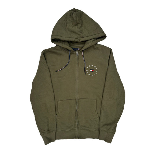 None Tommy Hilfiger Hoodie - Large Green Cotton