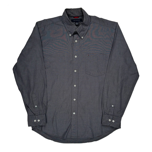 Tommy Hilfiger Shirt - Large Grey Cotton