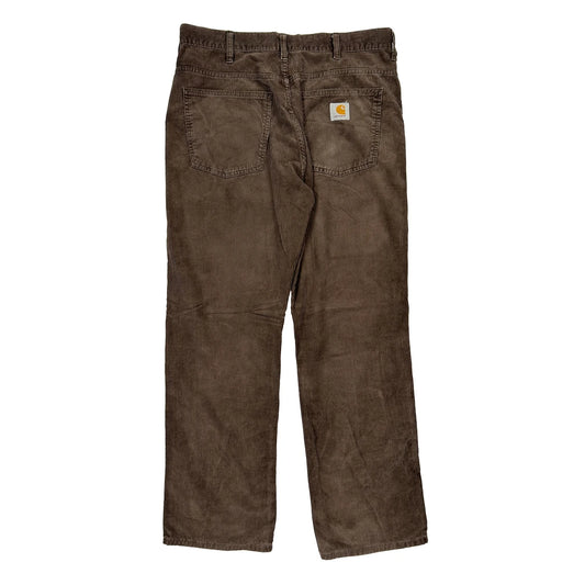 Carhartt Trousers - 34W 31L Brown Corduroy