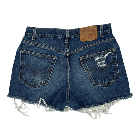Levis Denim Shorts - 31W 3L Dark Wash Cotton
