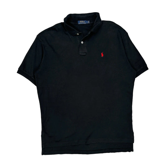 Polo By Ralph Lauren Polo Shirt - Large Black Cotton