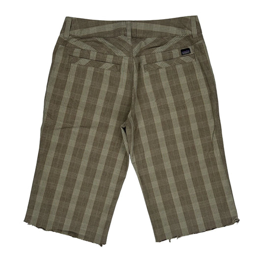 Patagonia Checked Shorts - 28W UK 8 Brown Cotton