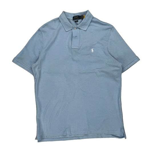 Polo By Ralph Lauren Polo Shirt - Large Blue Cotton
