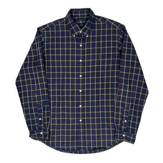 Vintage Ralph Lauren Checked Shirt - Large Blue Cotton