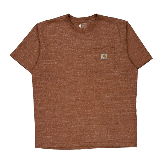 Carhartt T-Shirt - Large Brown Cotton