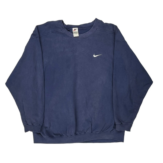 Made In USa Nike Sweatshirt - 2XL Navy Cotton