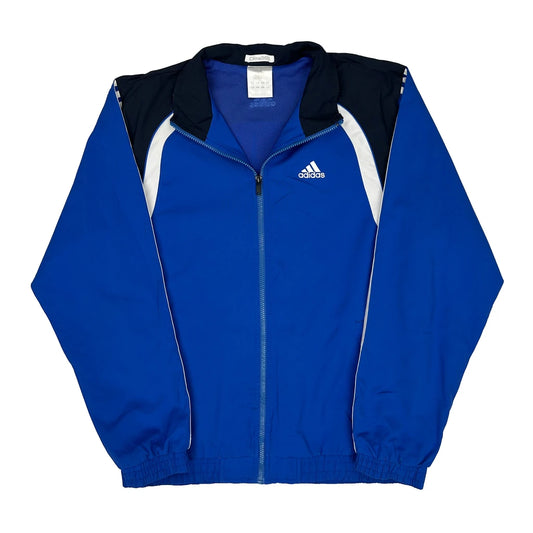 Clima365 Adidas Track Jacket - Medium Blue Polyester