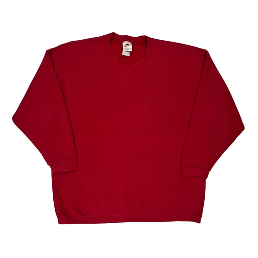 Made In USA Age 11-12 Nike Sweatshirt - Medium Red Cotton