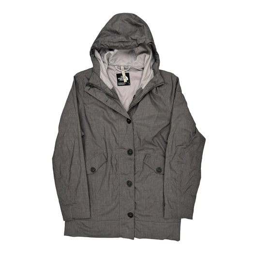The North Face Waterproof Jacket - Large Grey Polyester