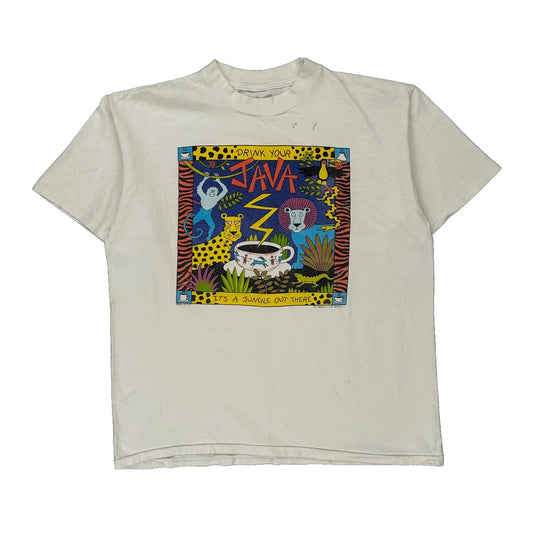 Java Unbranded Single Stitch T-Shirt - XL Multicoloured Cotton