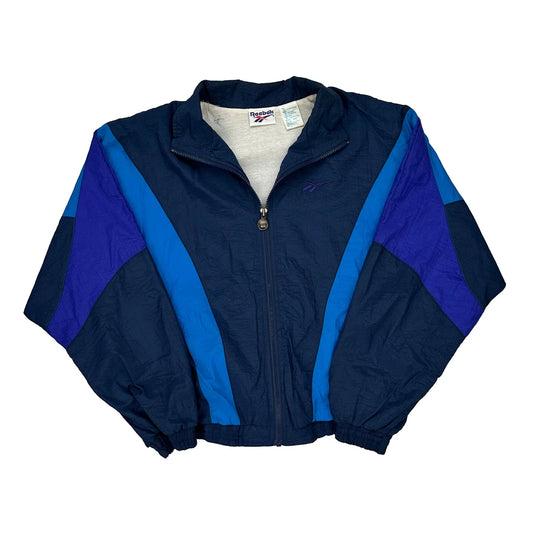 Reebok Jacket - Large Blue Nylon