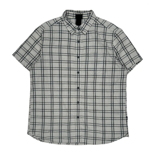 The North Face Checked Short Sleeve Shirt - Large White Cotton