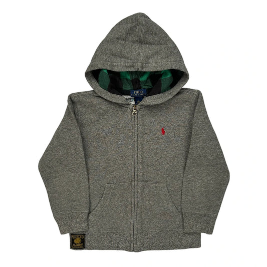 Age 5 Polo By Ralph Lauren Hoodie - XS Grey Cotton Blend