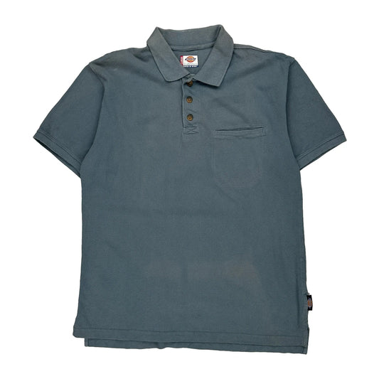 Dickies Polo Shirt - Large Grey Cotton