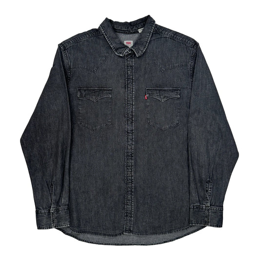Levis Denim Shirt - XL Dark Wash Cotton