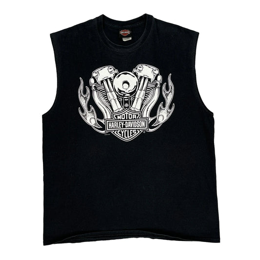 Orlando Harley Davidson Graphic Vest - XL Black Cotton