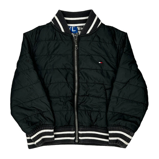 Age 4 Tommy Hilfiger Bomber Jacket - Small Black Polyester