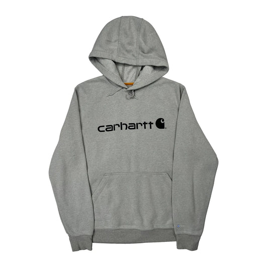 Vintage Carhartt Hoodie - Large Grey Cotton