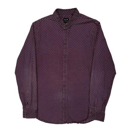 Armani Exchange Slim Shirt - XL Multicoloured Cotton