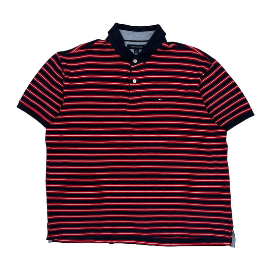 Vintage Tommy Hilfiger Polo Shirt - Large Navy Cotton