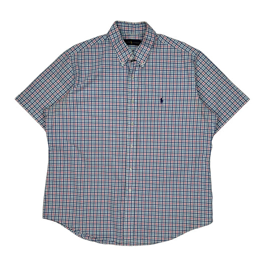 Ralph Lauren Checked Short Sleeve Shirt - XL Multicoloured Cotton