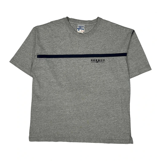 Reebok T-Shirt - Medium Grey Cotton