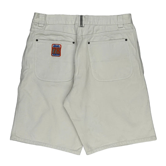 Pelle Pelle Shorts - 37W 13L White Cotton