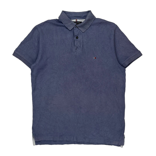 Tommy Hilfiger Polo Shirt - Medium Blue Cotton