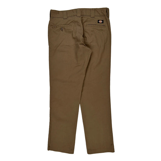 Dickies Trousers - 32W 32L Brown Polyester Blend