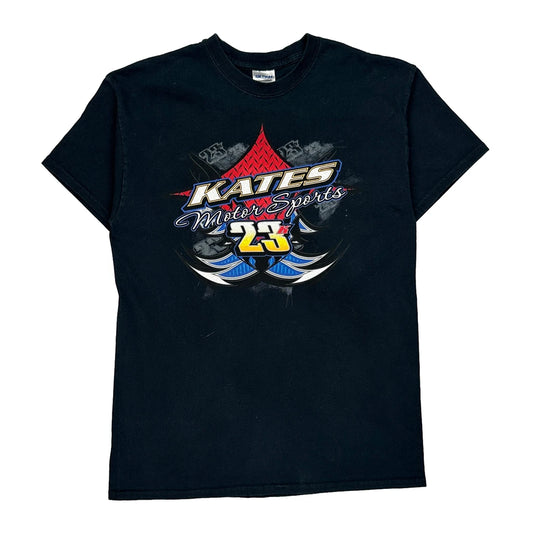 Motorsports Gildan Graphic T-Shirt - Medium Black Cotton