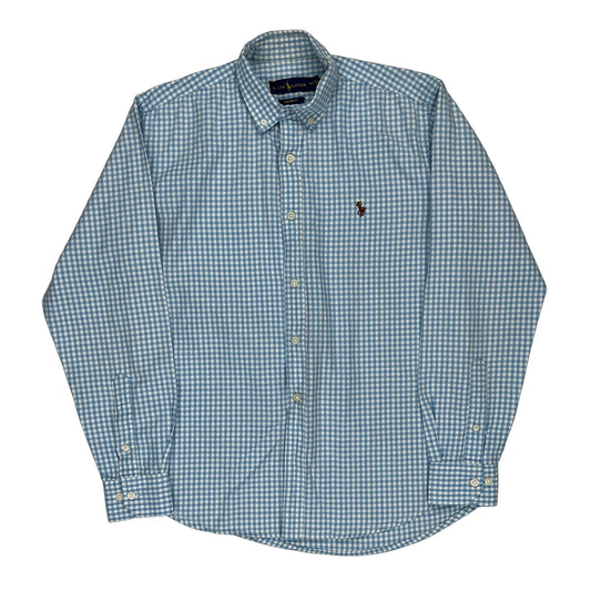 Ralph Lauren Checked Shirt - Medium Blue Cotton