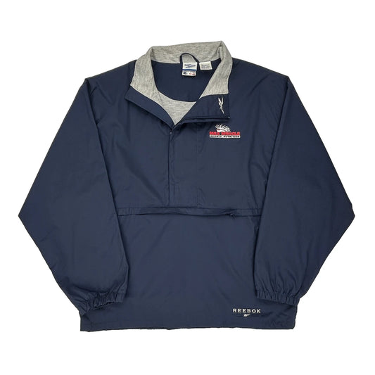 Main Eagle Sports Network Reebok Windbreaker - XL Navy Nylon