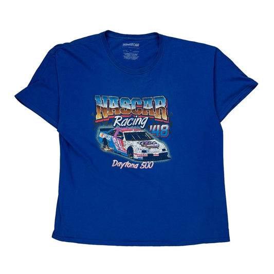 Daytona 500 Nascar Nascar T-Shirt - XL Blue Cotton