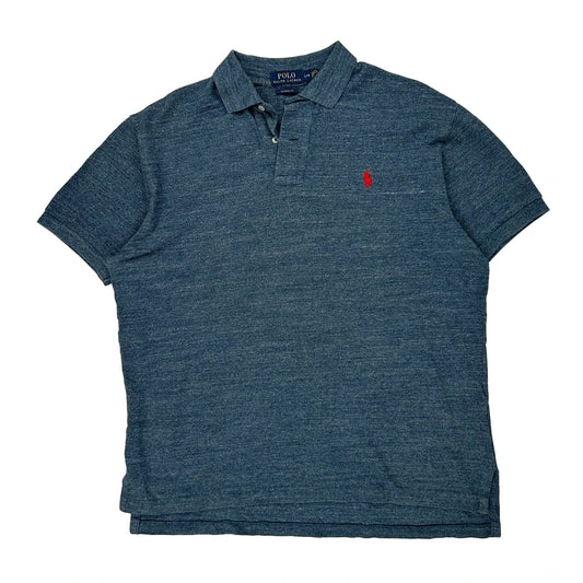 Polo By Ralph Lauren Polo Shirt - Large Blue Cotton