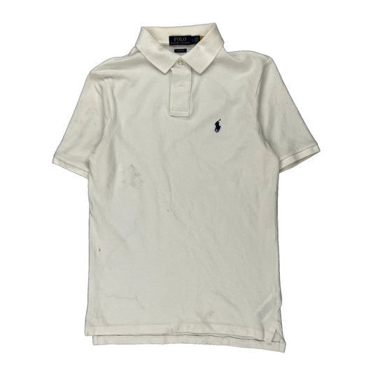 Polo By Ralph Lauren Polo Shirt - Small White Cotton