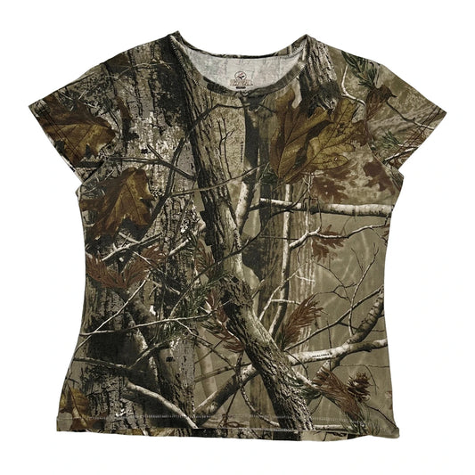 Red Head Camo T-Shirt - Large Camo Cotton