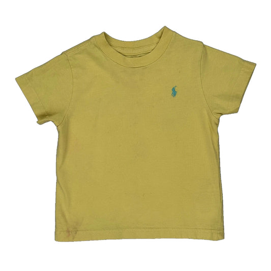 Age 2 Polo By Ralph Lauren T-Shirt - XS Yellow Cotton