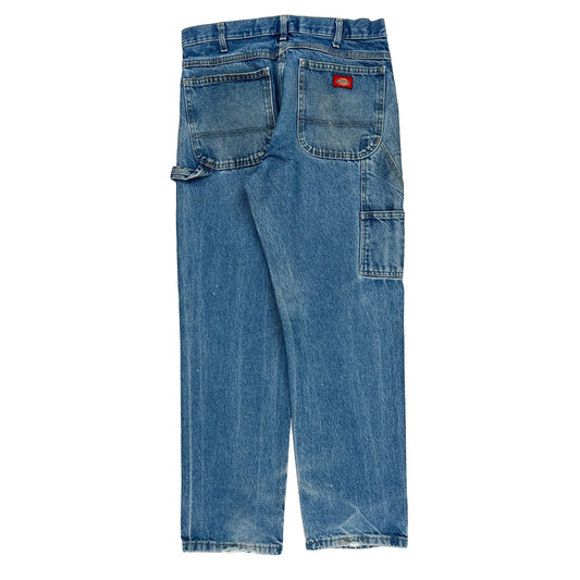 Dickies Carpenter Jeans - 32W 29L Blue Cotton