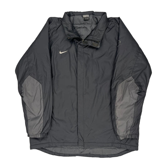 Vintage Nike Jacket - Large Black Polyester