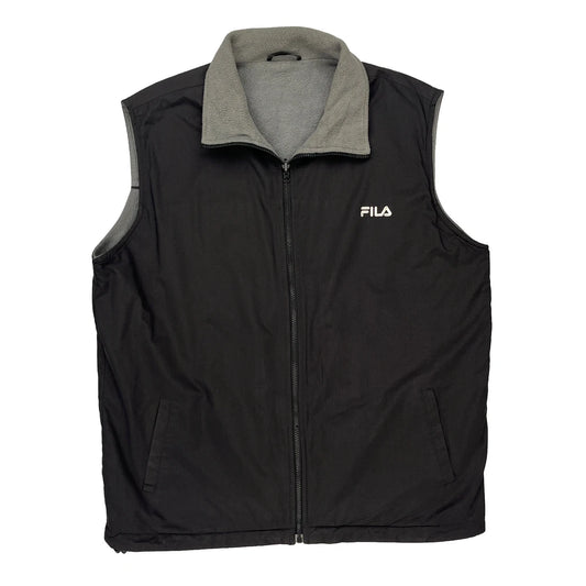 Fila Gilet - XL Black Nylon